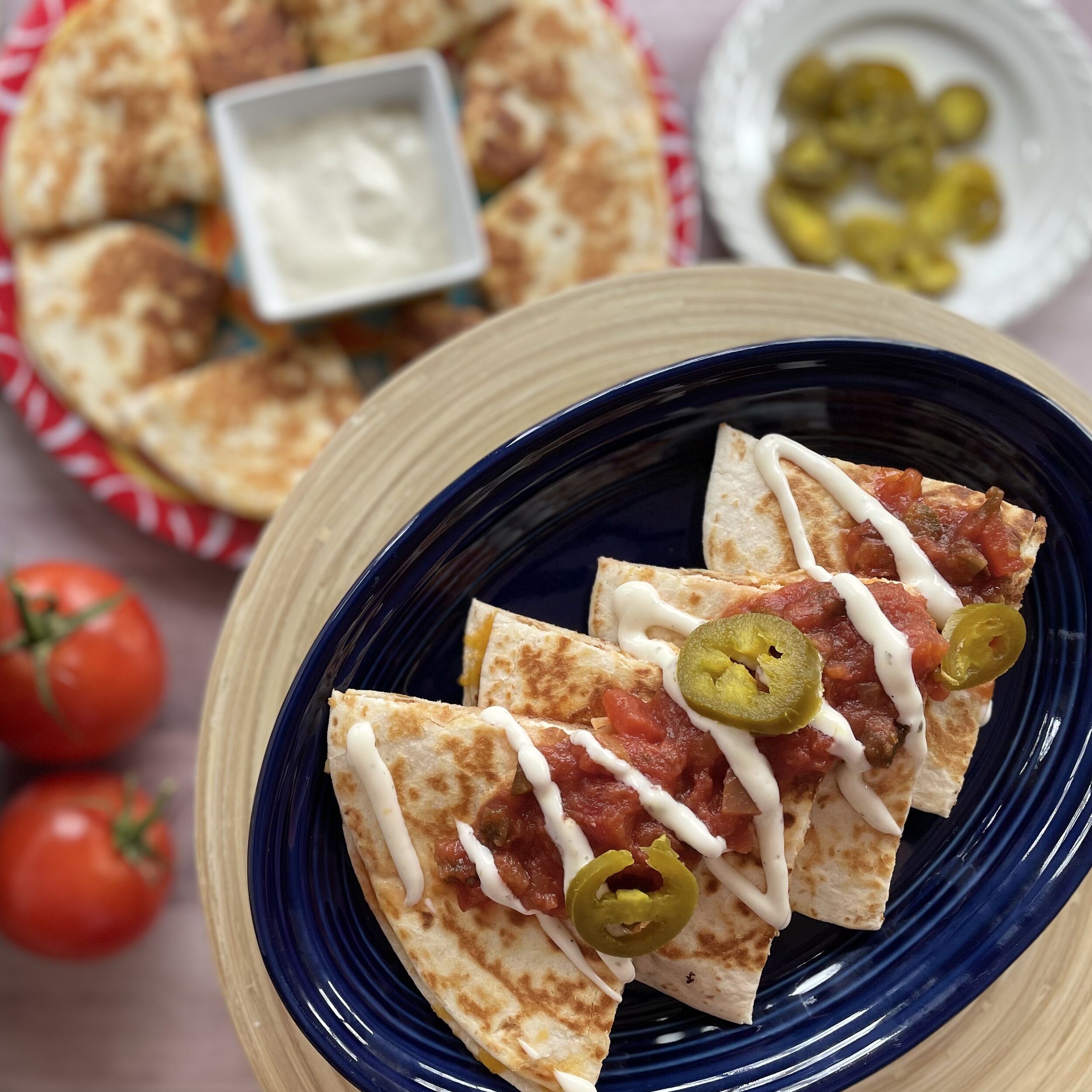 Chicken Bacon Ranch Quesadillas