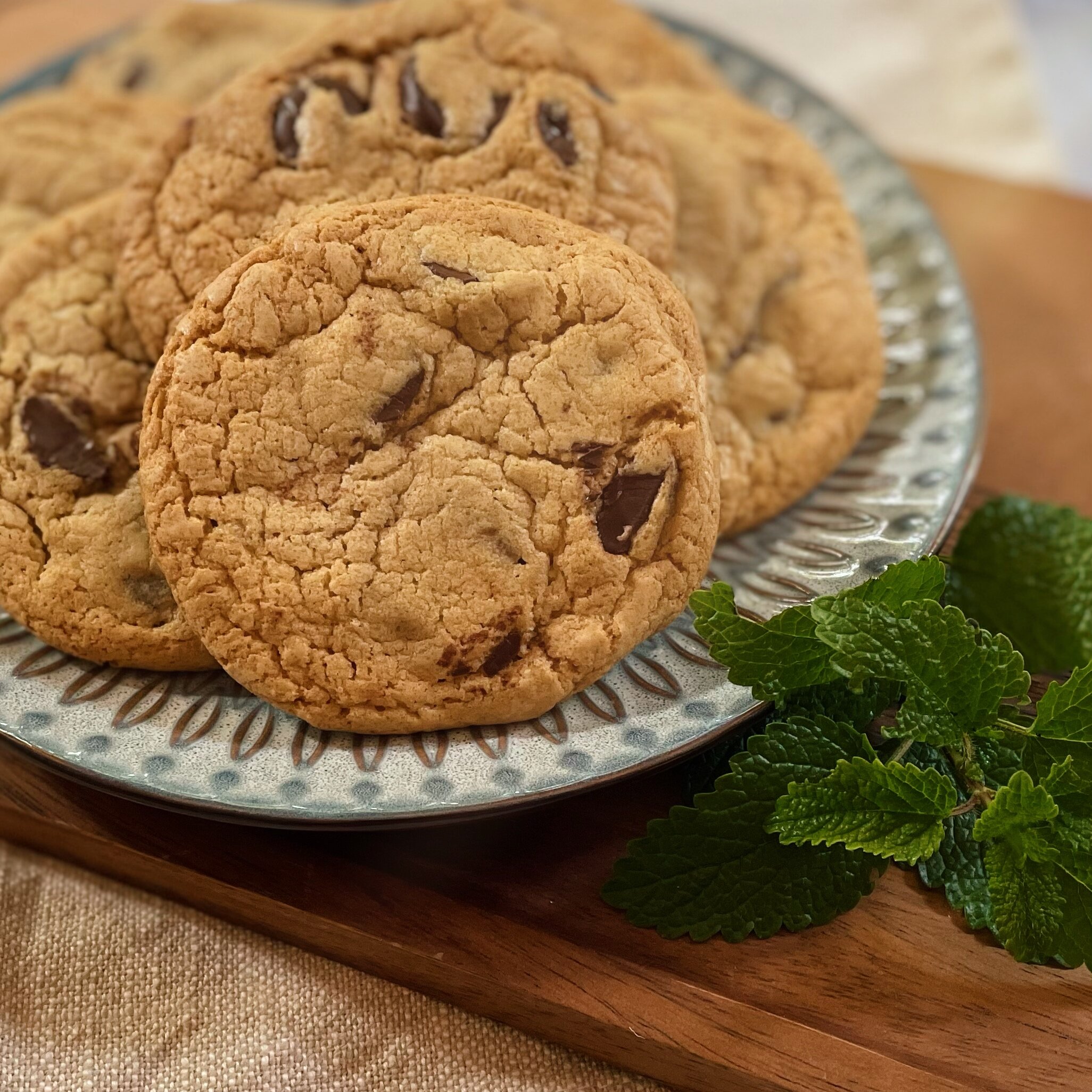 Mint Chocolate Chip Cookies