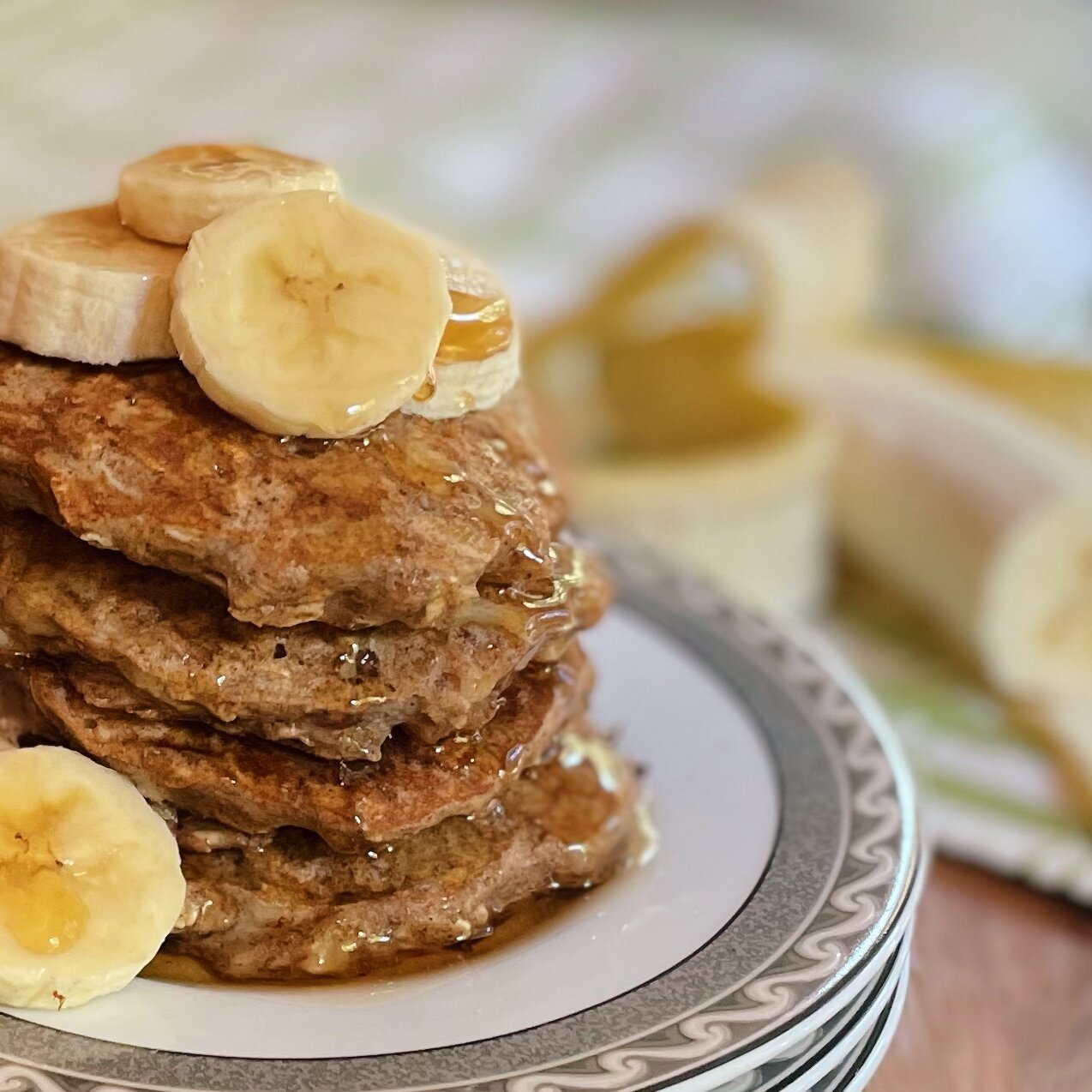 Banana Nut Healthy Pancakes