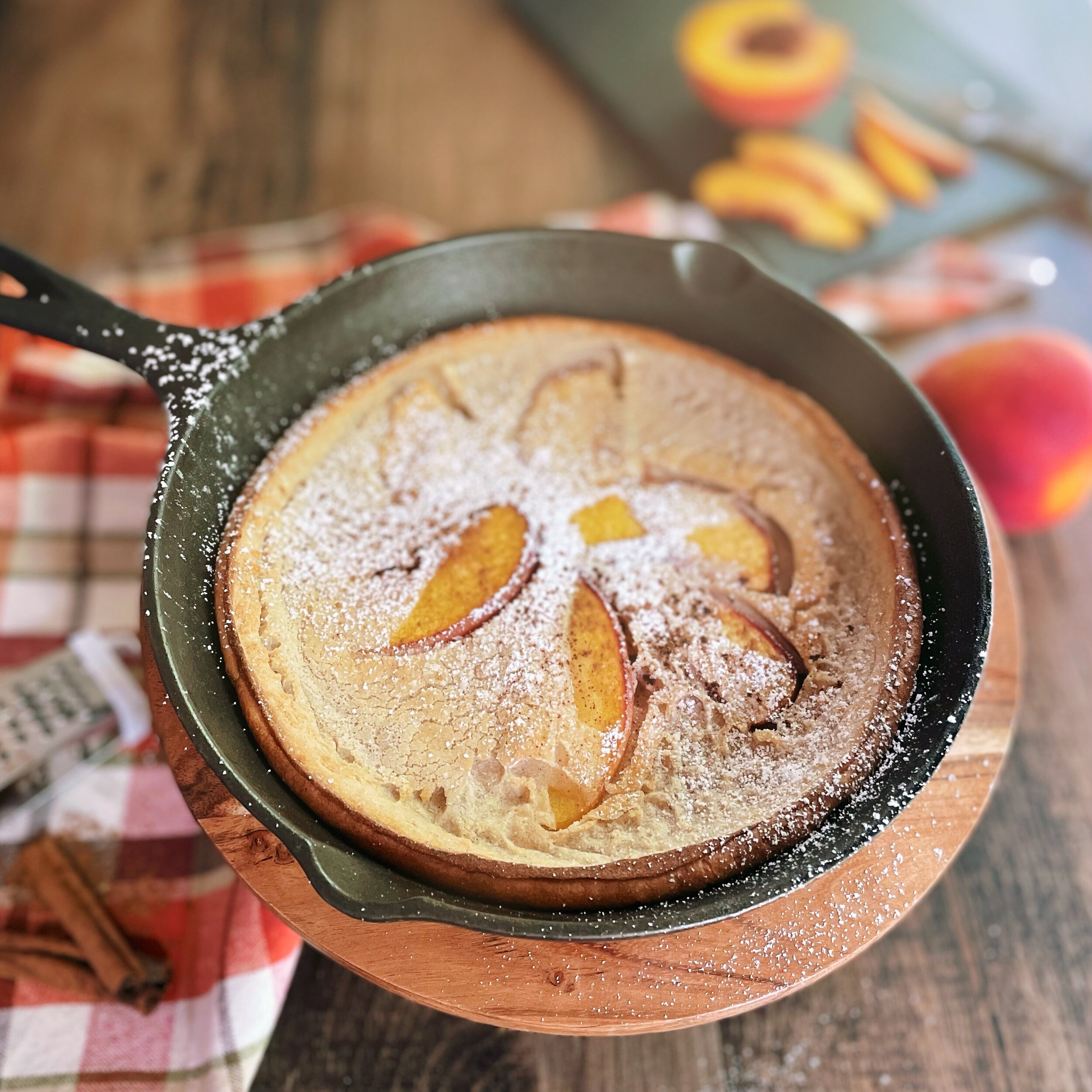 Peach Dutch Baby