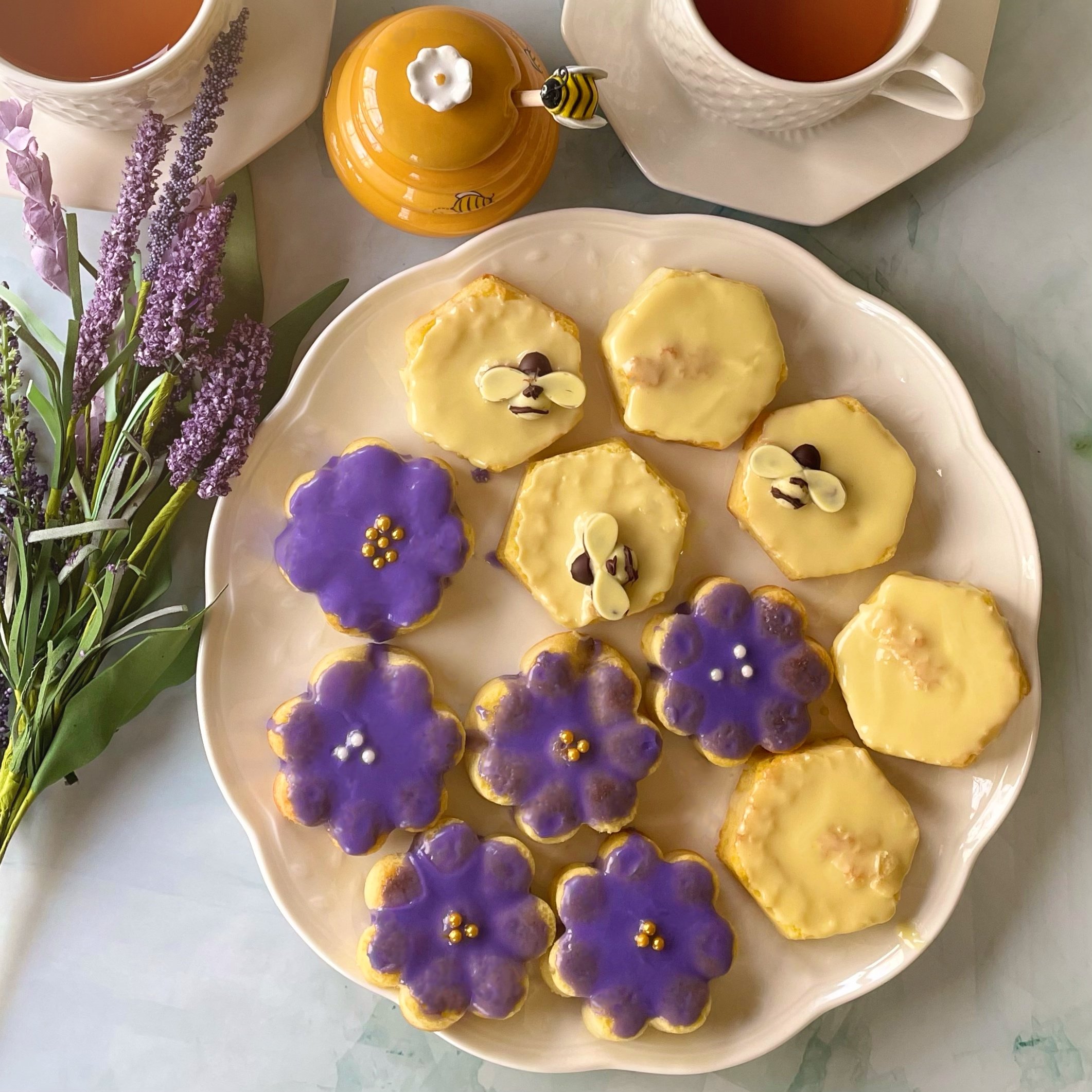 Pineapple Lavender Tea Cakes (dairy-free)