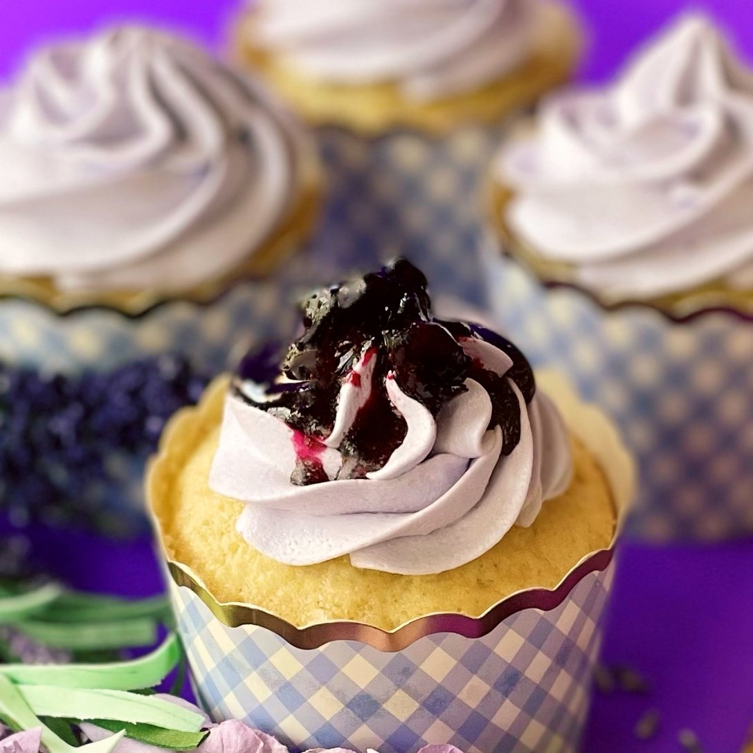 Blueberry Lavender Cupcakes