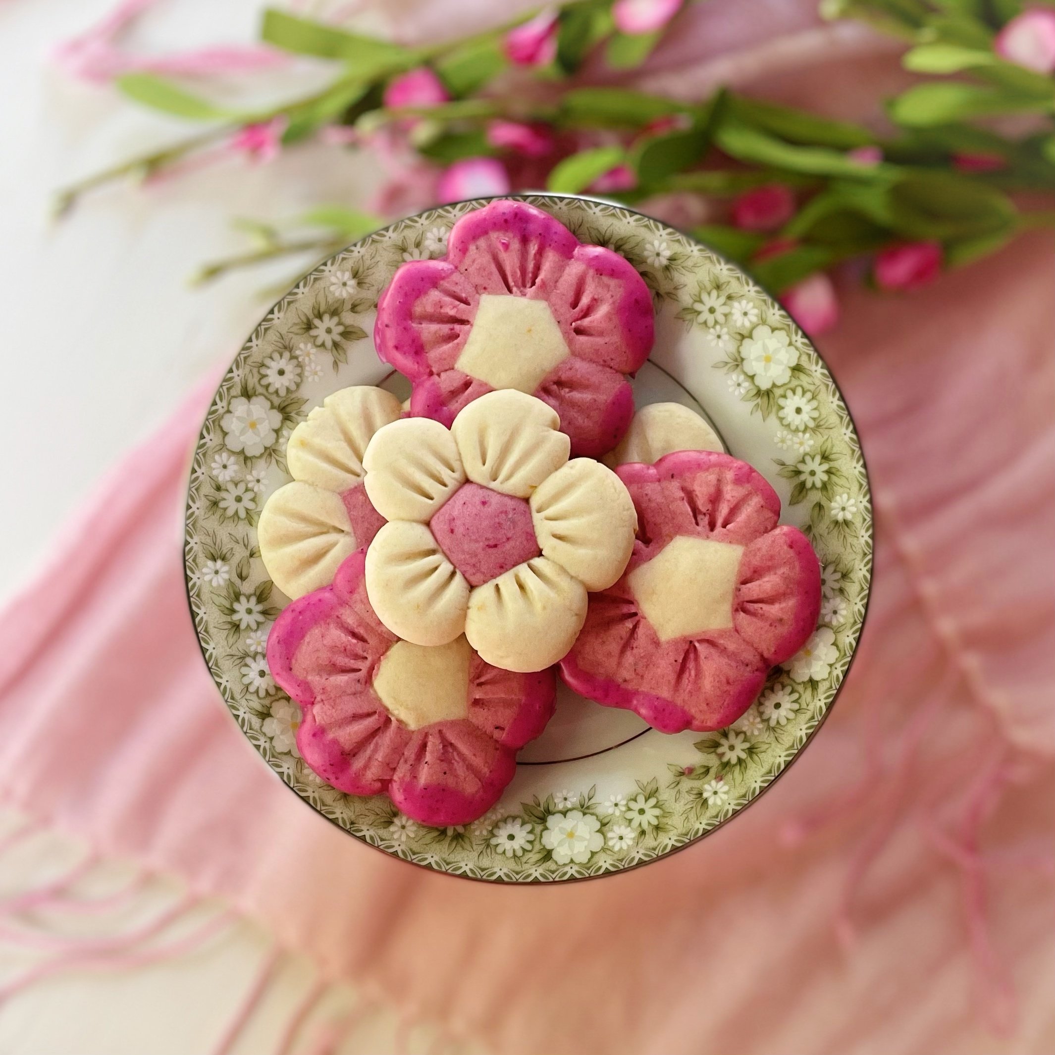 Flower Shortbread Cookies