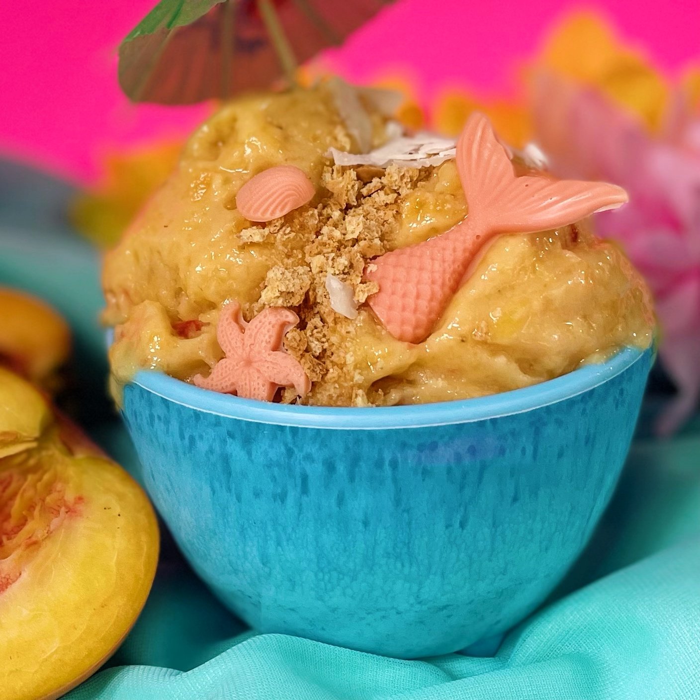 Peaches n’ Cream Healthy Nice Cream