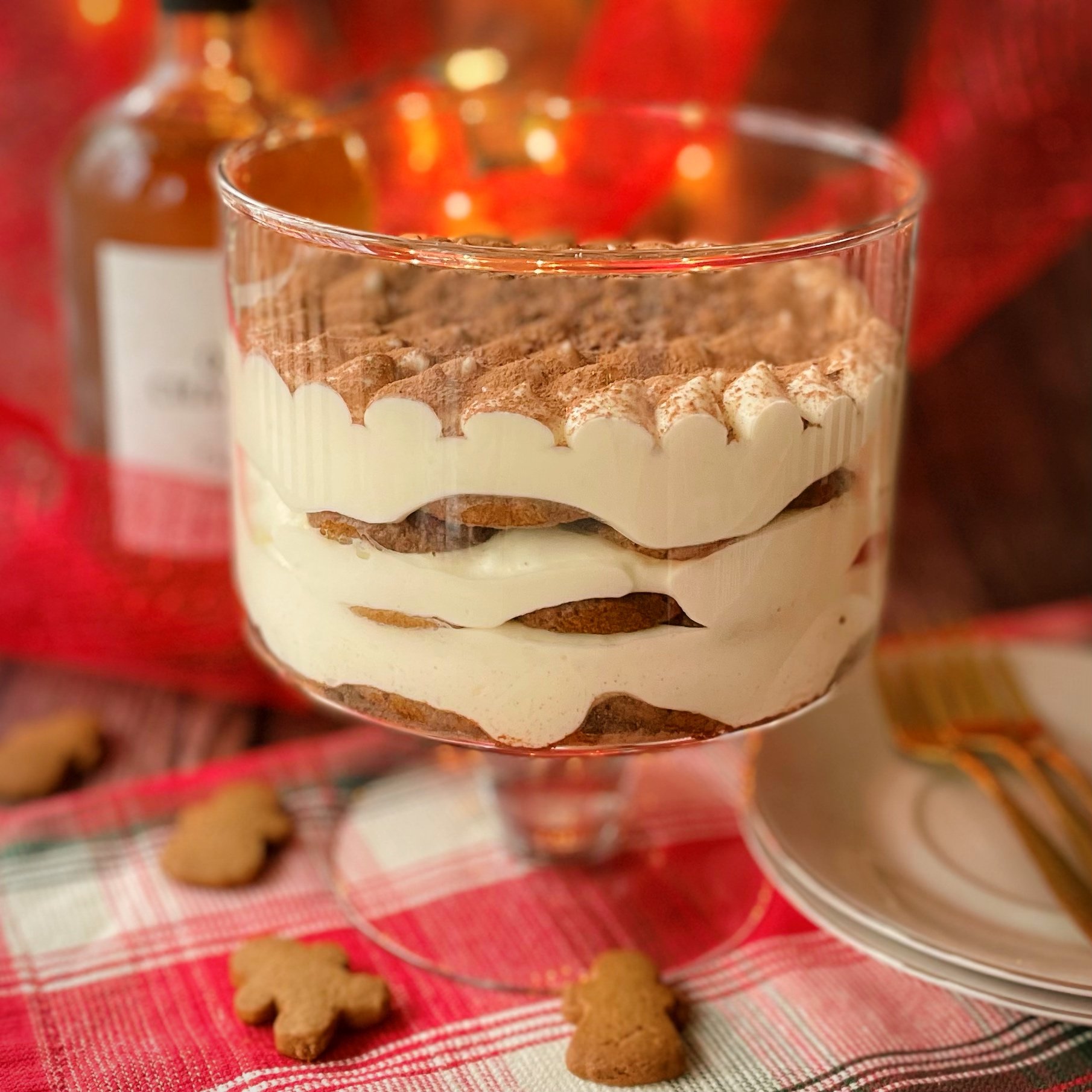 Easy Christmas Tiramisu Trifle Dessert