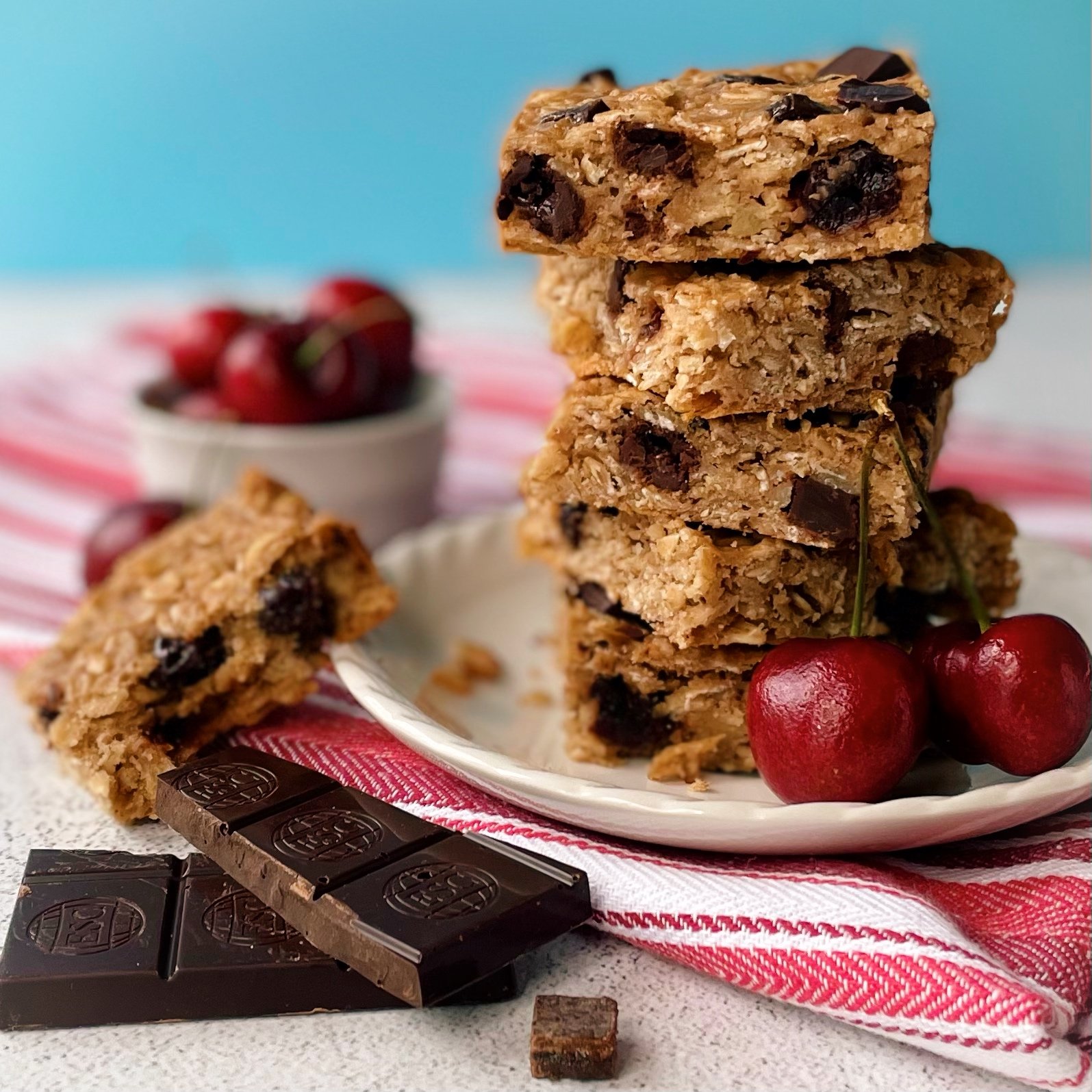 Chocolate Cherry Breakfast Bars