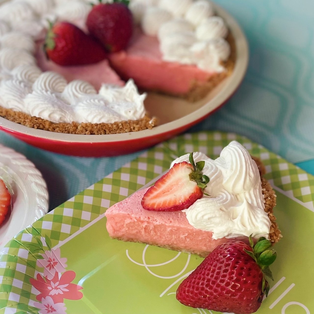 Strawberry Guava Icebox Pie