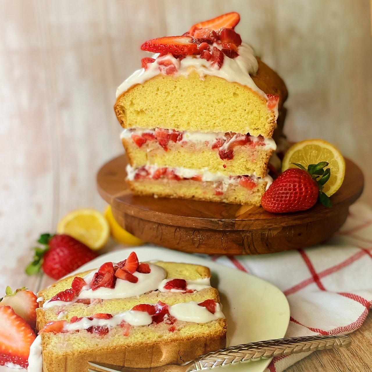 Strawberry Shortcake Lemon Loaf