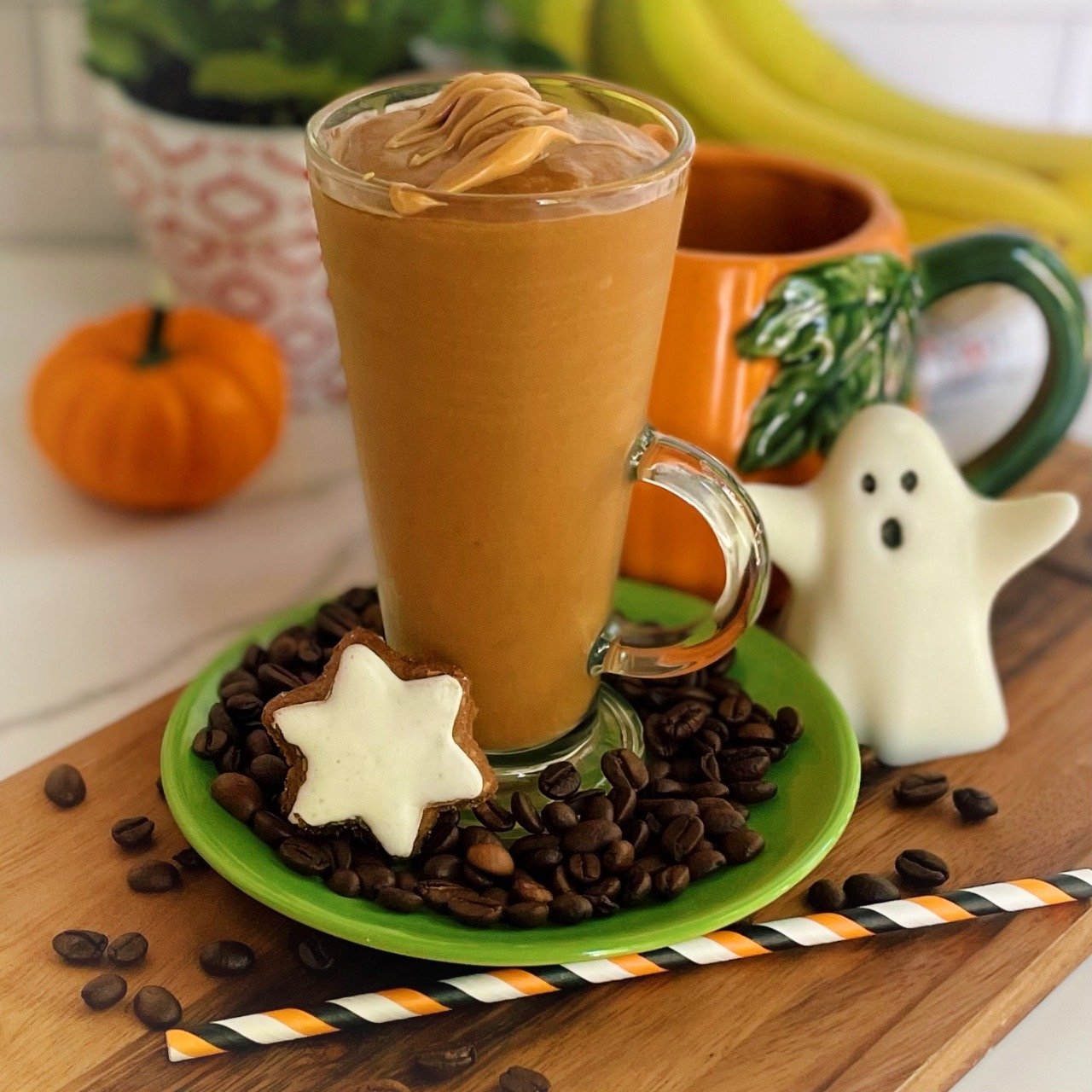 Pumpkin Peanut Butter Coffee Smoothie