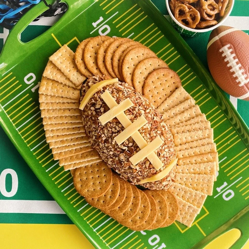 Football Cheese Ball Appetizer